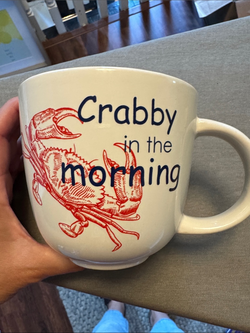 Crabby in the Morning Ceramic Mug